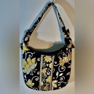 Vera Bradley Yellow, Black & White Bird Makeup Bag